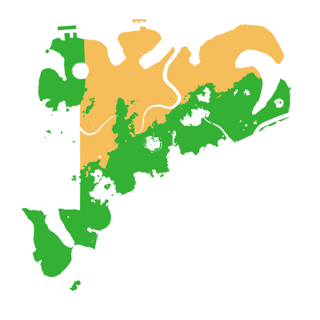 Biome Rust Map: Procedural Map, Size: 3500, Seed: 503443