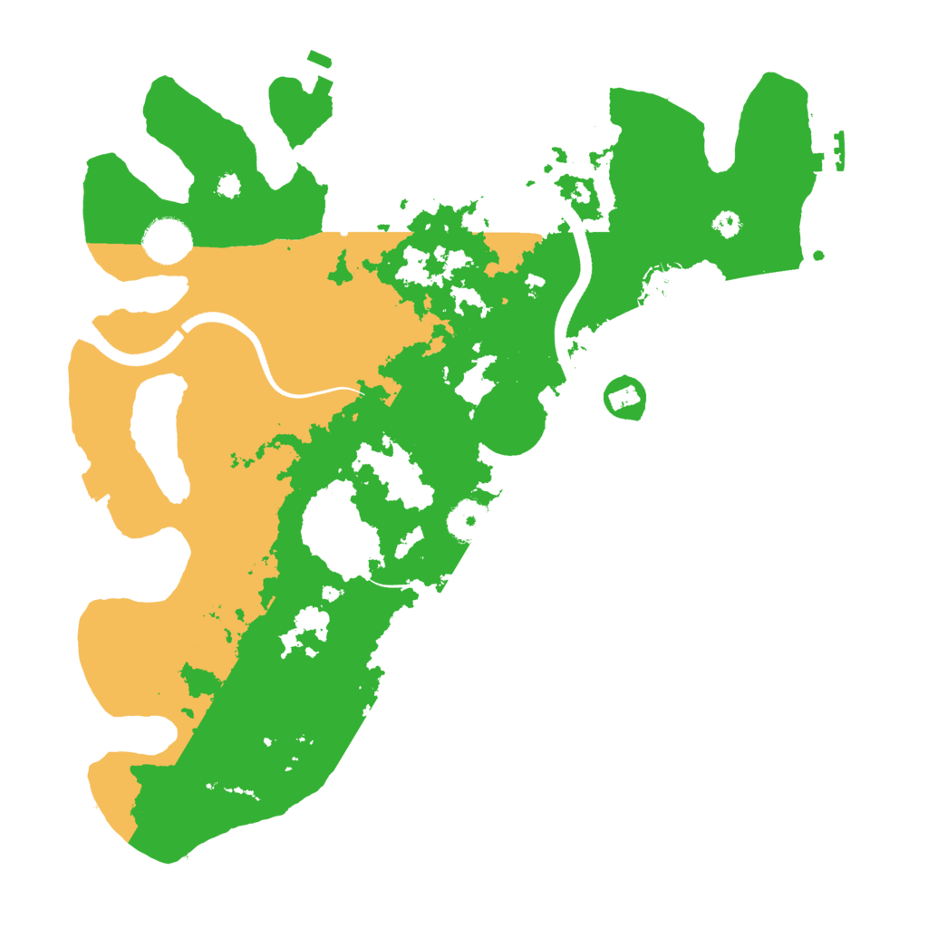 Biome Rust Map: Procedural Map, Size: 3500, Seed: 2127499499