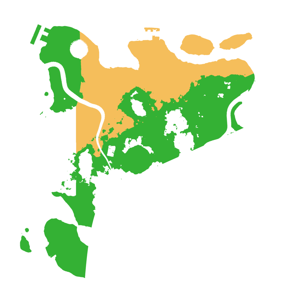 Biome Rust Map: Procedural Map, Size: 3000, Seed: 1289908023