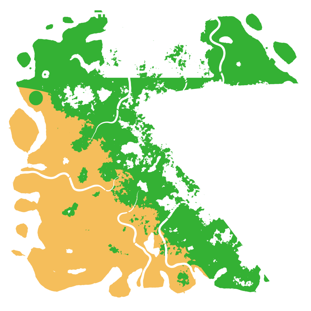 Biome Rust Map: Procedural Map, Size: 6000, Seed: 42801