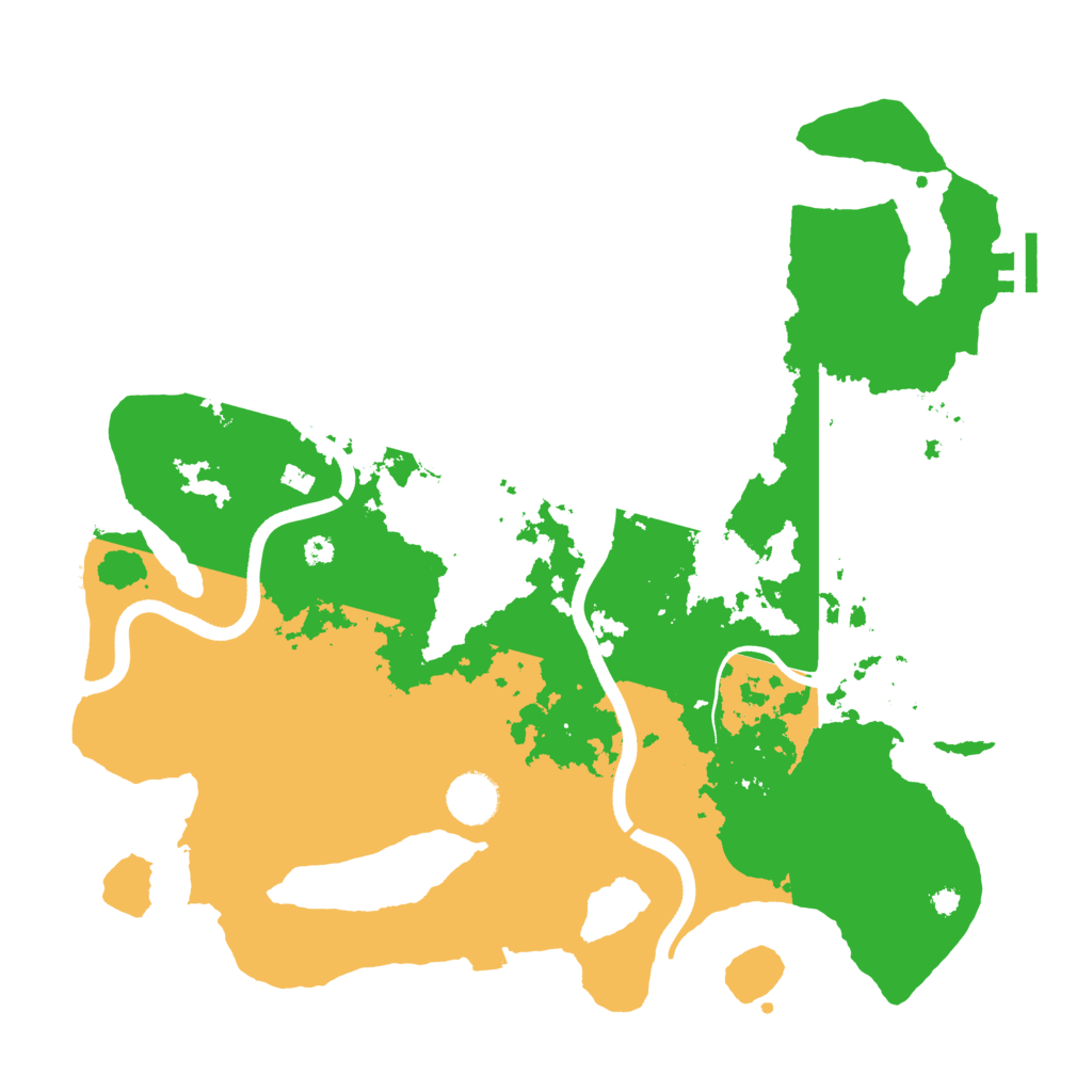 Biome Rust Map: Procedural Map, Size: 3700, Seed: 396980815