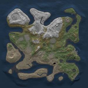 Thumbnail Rust Map: Procedural Map, Size: 3700, Seed: 396980815, 16 Monuments