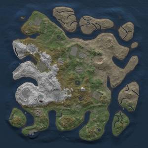 Thumbnail Rust Map: Procedural Map, Size: 4200, Seed: 1220347488, 16 Monuments