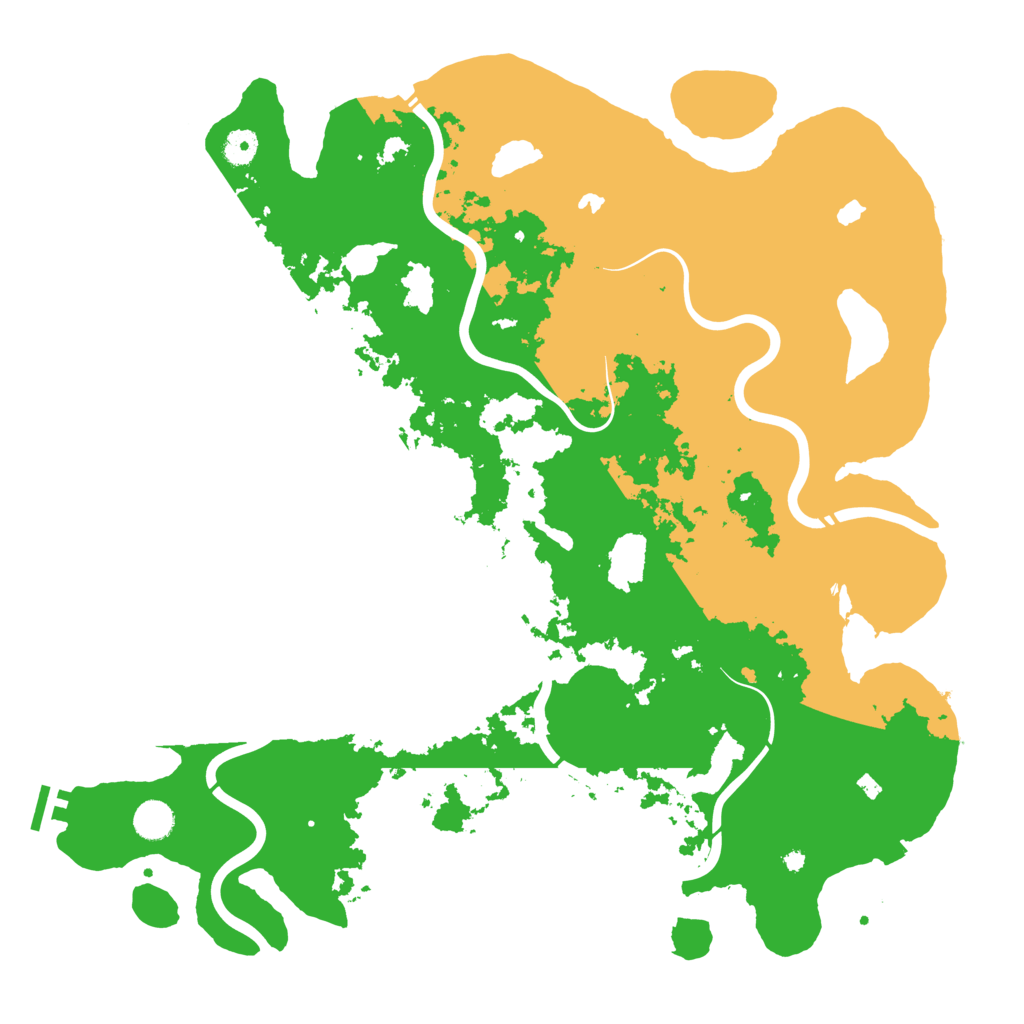 Biome Rust Map: Procedural Map, Size: 4500, Seed: 13823