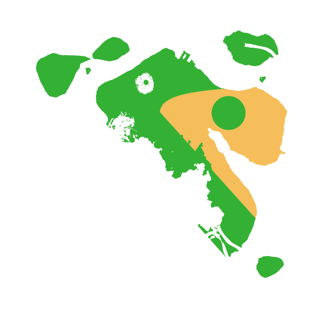 Biome Rust Map: Procedural Map, Size: 2500, Seed: 6666