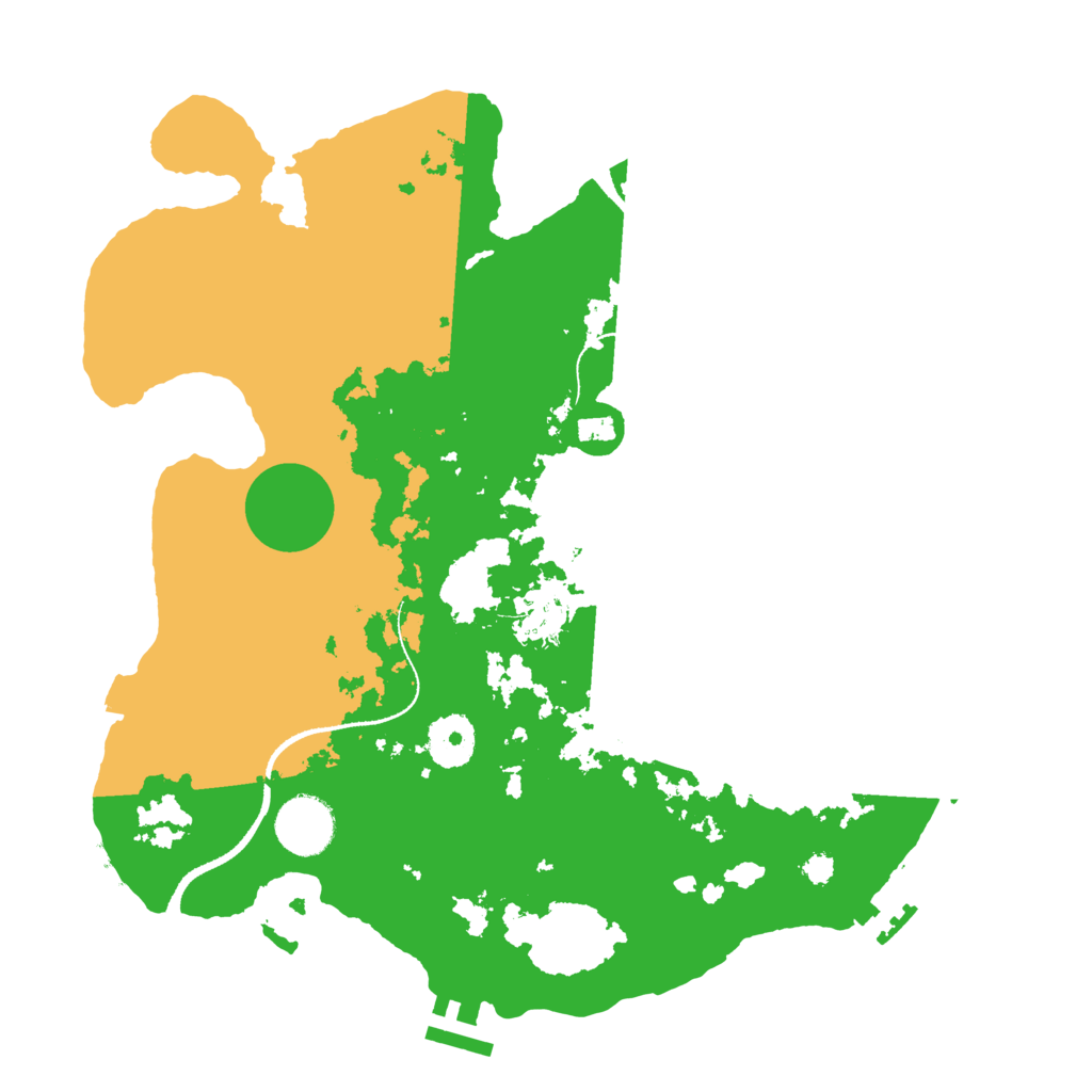 Biome Rust Map: Procedural Map, Size: 3250, Seed: 611323793