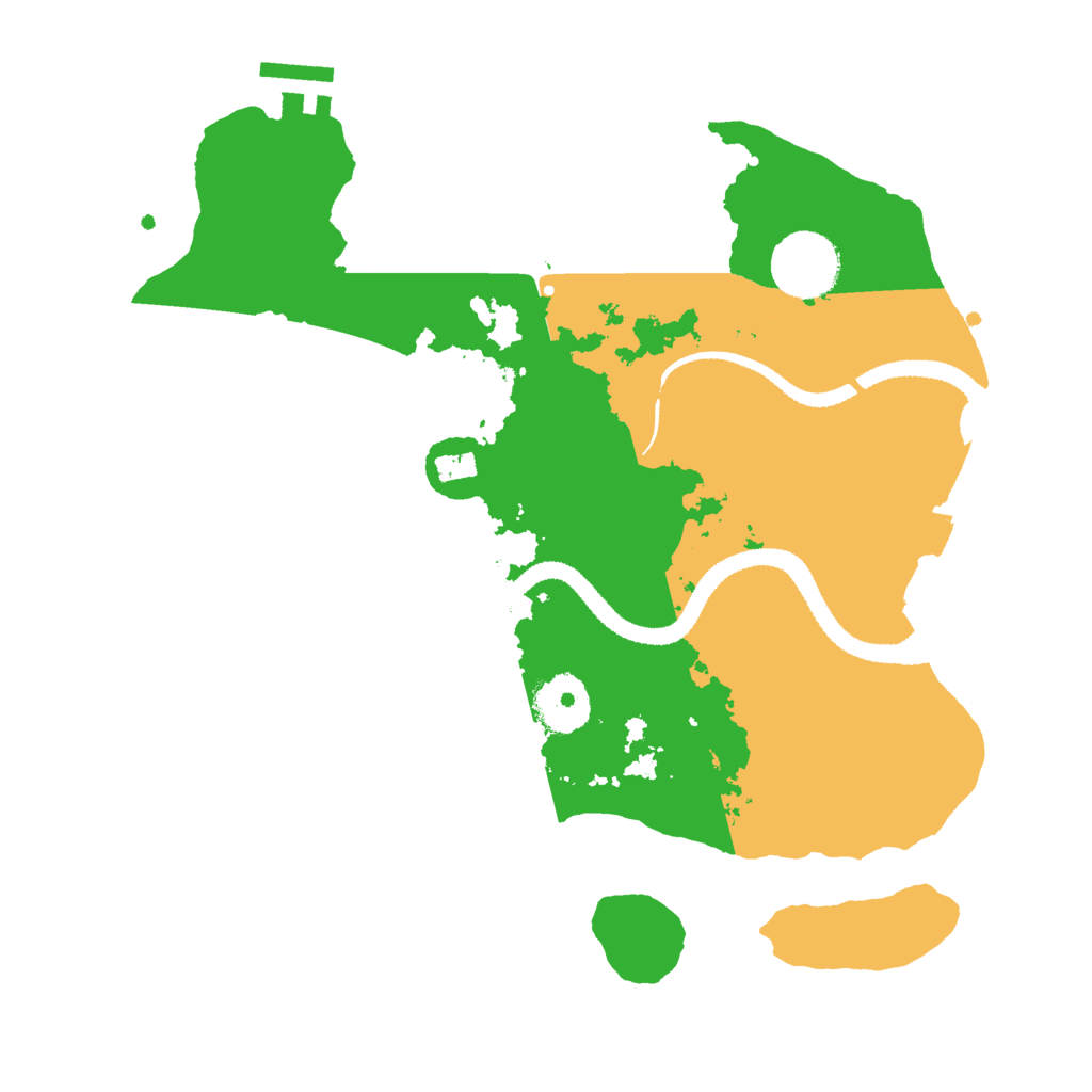 Biome Rust Map: Procedural Map, Size: 3000, Seed: 59936