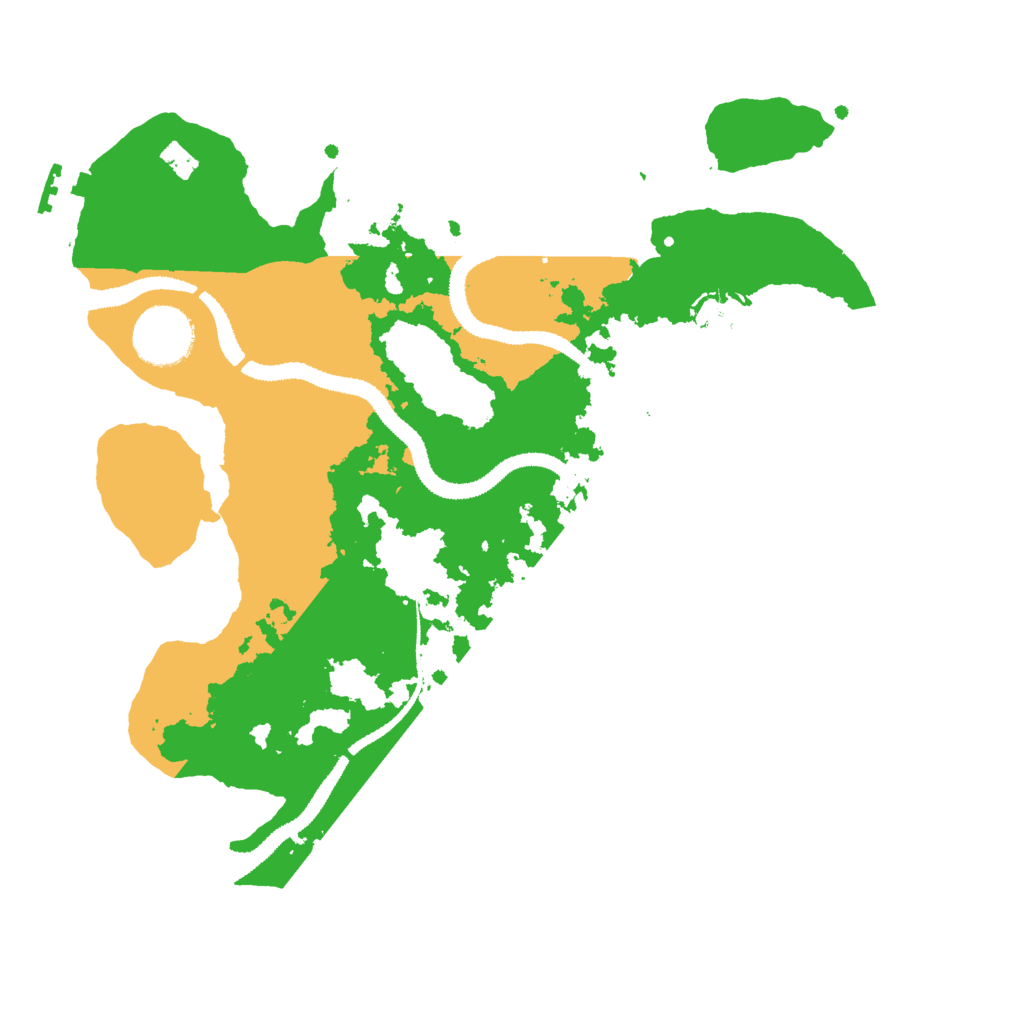 Biome Rust Map: Procedural Map, Size: 3000, Seed: 2121028168