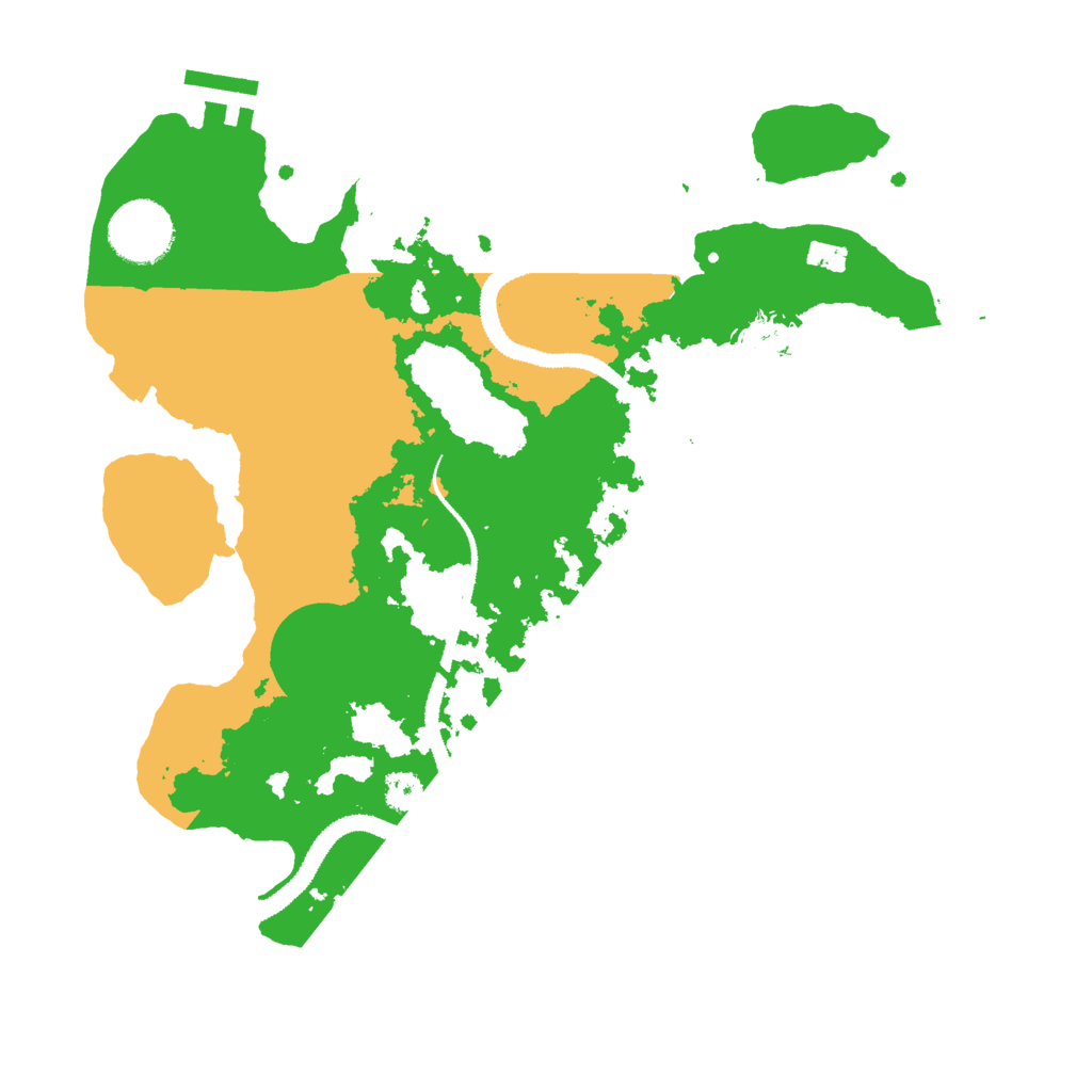 Biome Rust Map: Procedural Map, Size: 3000, Seed: 2121028168