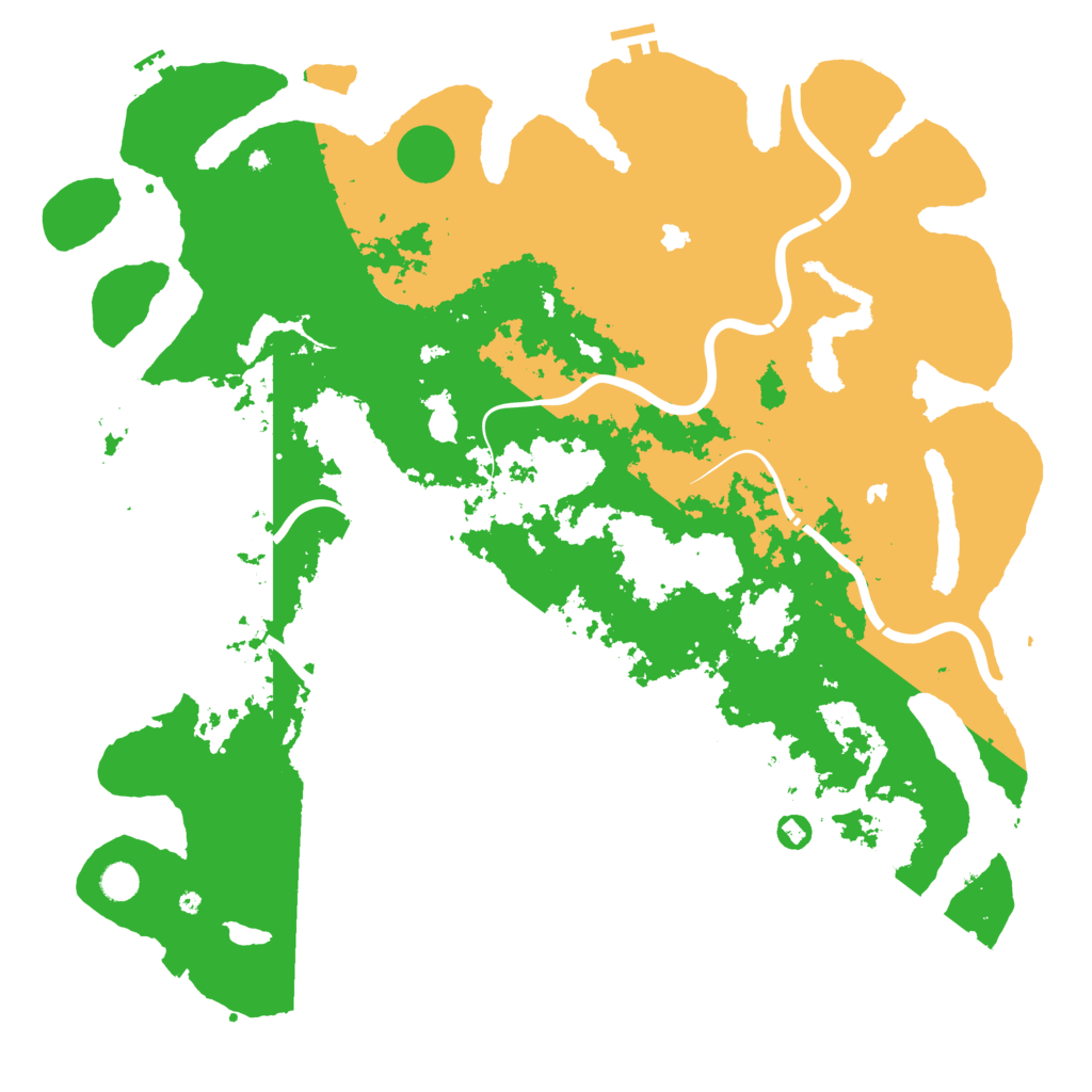 Biome Rust Map: Procedural Map, Size: 5000, Seed: 4812350