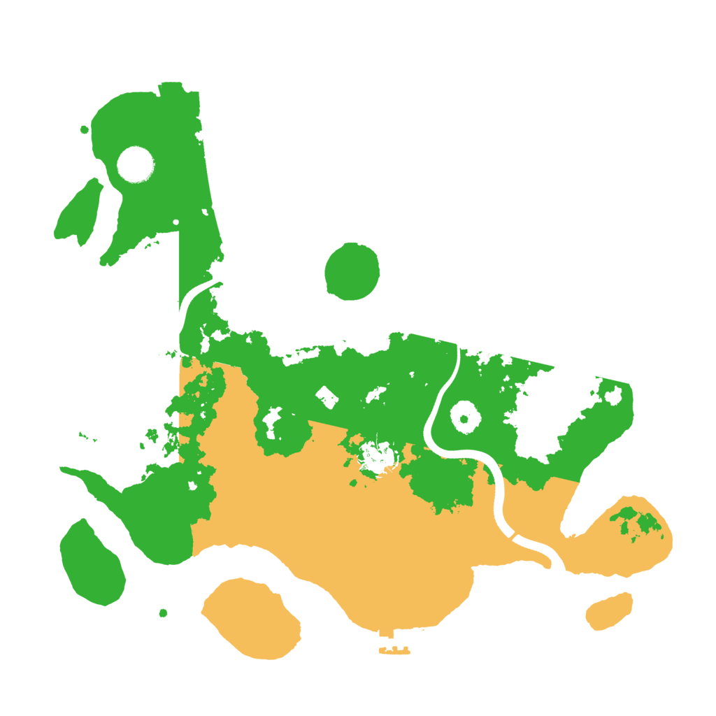 Biome Rust Map: Procedural Map, Size: 3500, Seed: 22290721