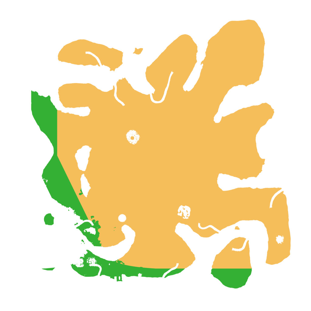 Biome Rust Map: Procedural Map, Size: 3500, Seed: 54781524