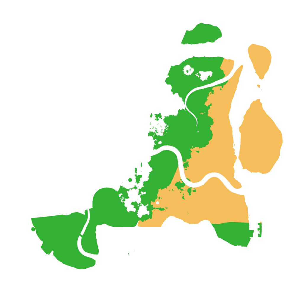 Biome Rust Map: Procedural Map, Size: 3000, Seed: 667442048