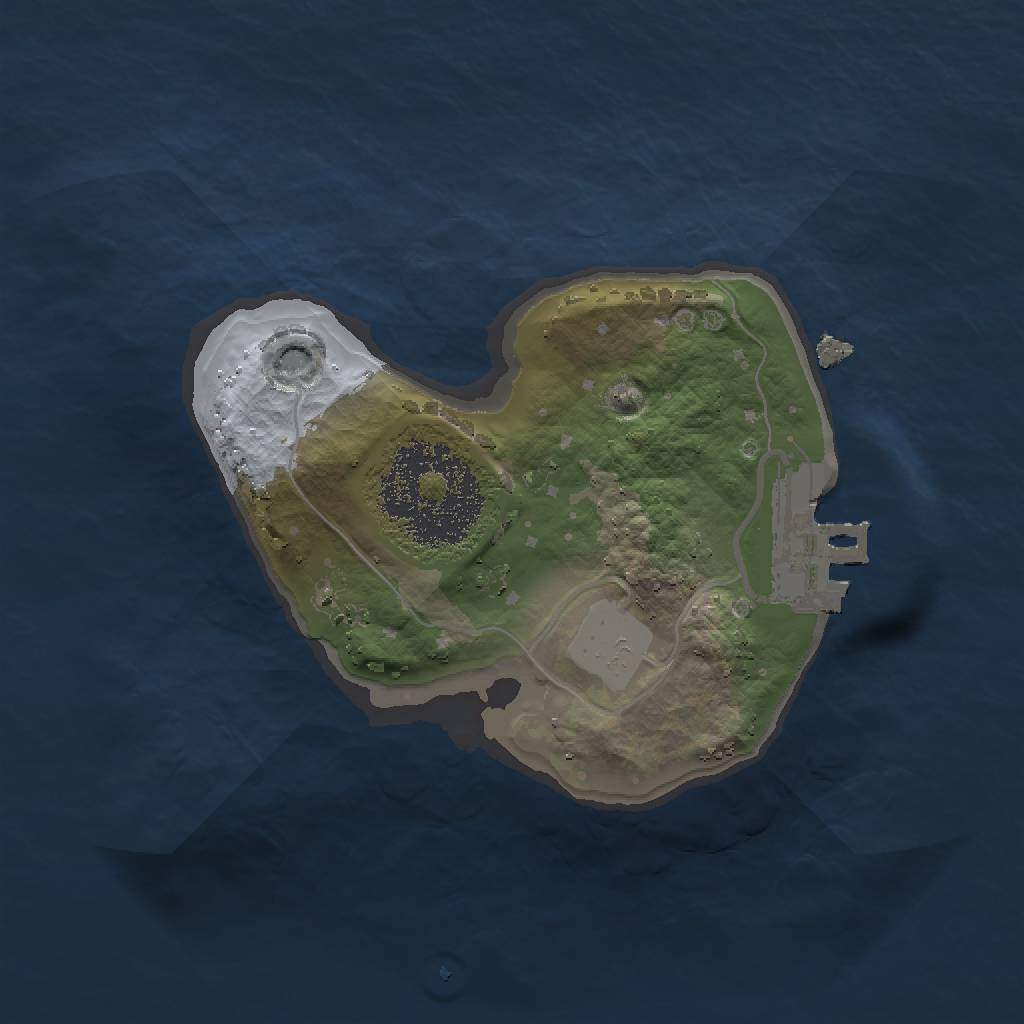 Rust Map: Procedural Map, Size: 1500, Seed: 1602506433, 4 Monuments