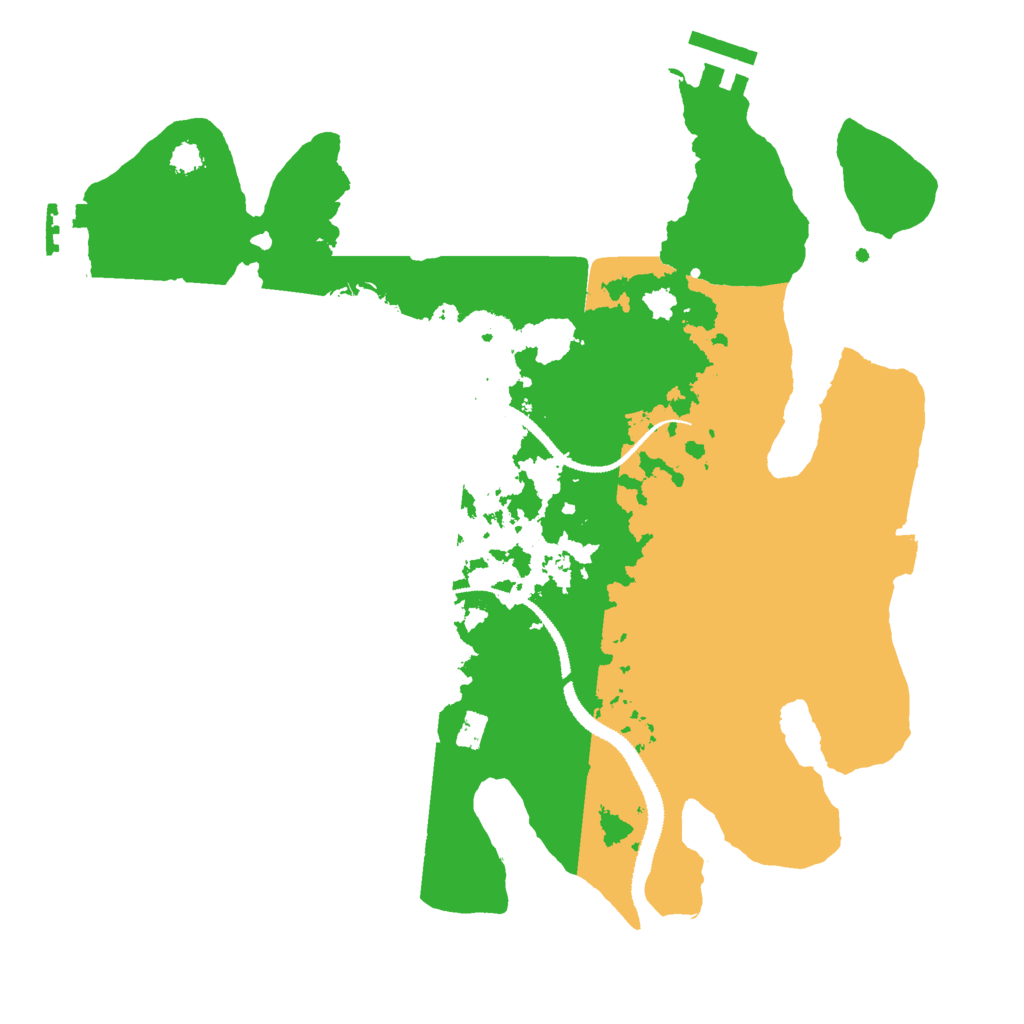 Biome Rust Map: Procedural Map, Size: 3000, Seed: 1182082564