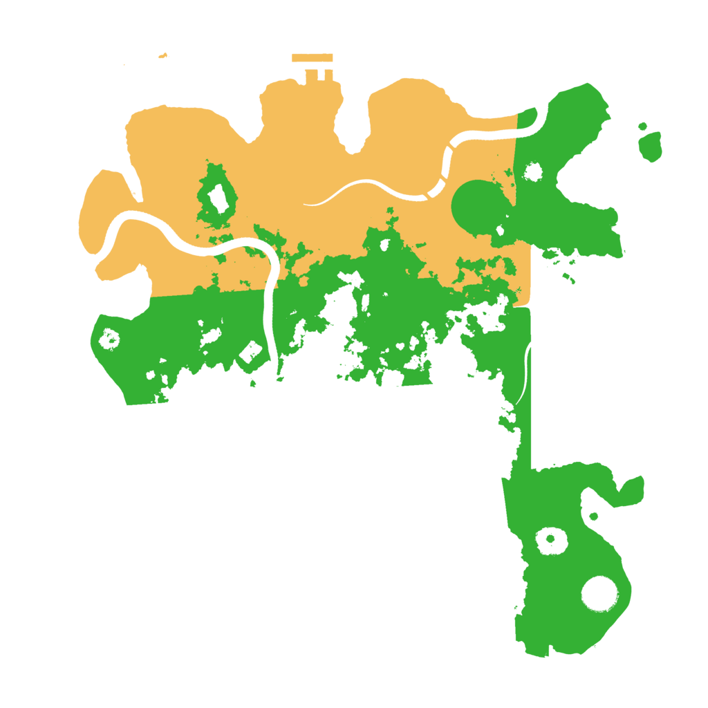 Biome Rust Map: Procedural Map, Size: 3500, Seed: 933440650