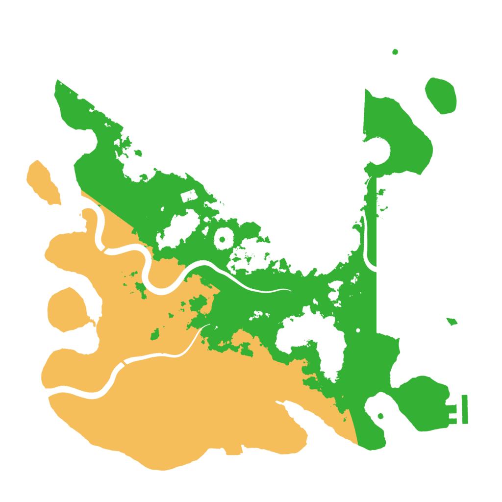 Biome Rust Map: Procedural Map, Size: 3500, Seed: 873456413