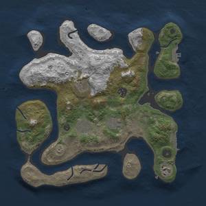 Thumbnail Rust Map: Procedural Map, Size: 3250, Seed: 48, 10 Monuments