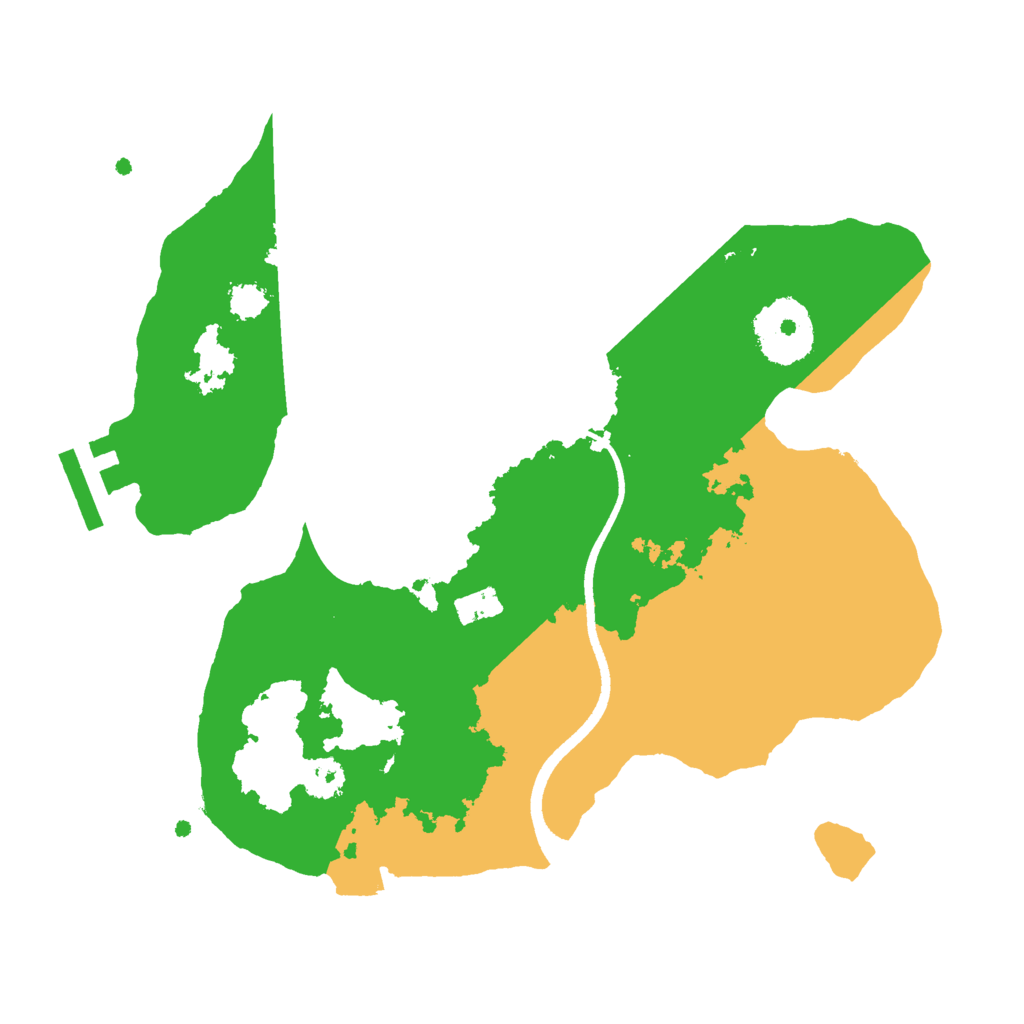 Biome Rust Map: Procedural Map, Size: 2500, Seed: 2821