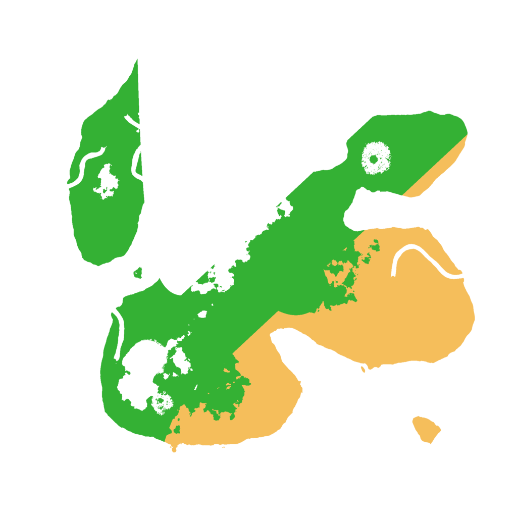 Biome Rust Map: Procedural Map, Size: 2500, Seed: 2821