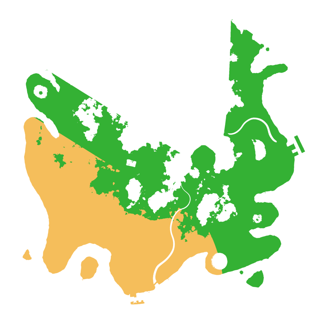Biome Rust Map: Procedural Map, Size: 3500, Seed: 369244