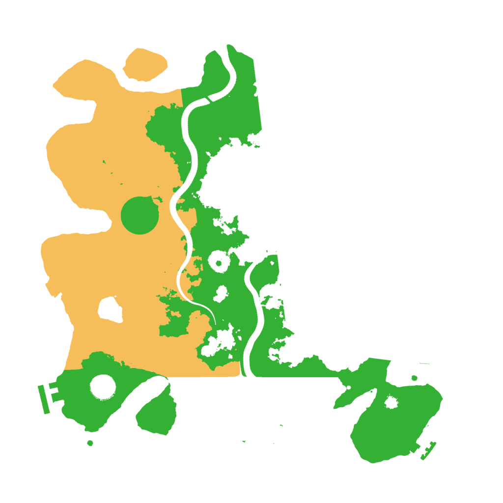 Biome Rust Map: Procedural Map, Size: 3500, Seed: 423792