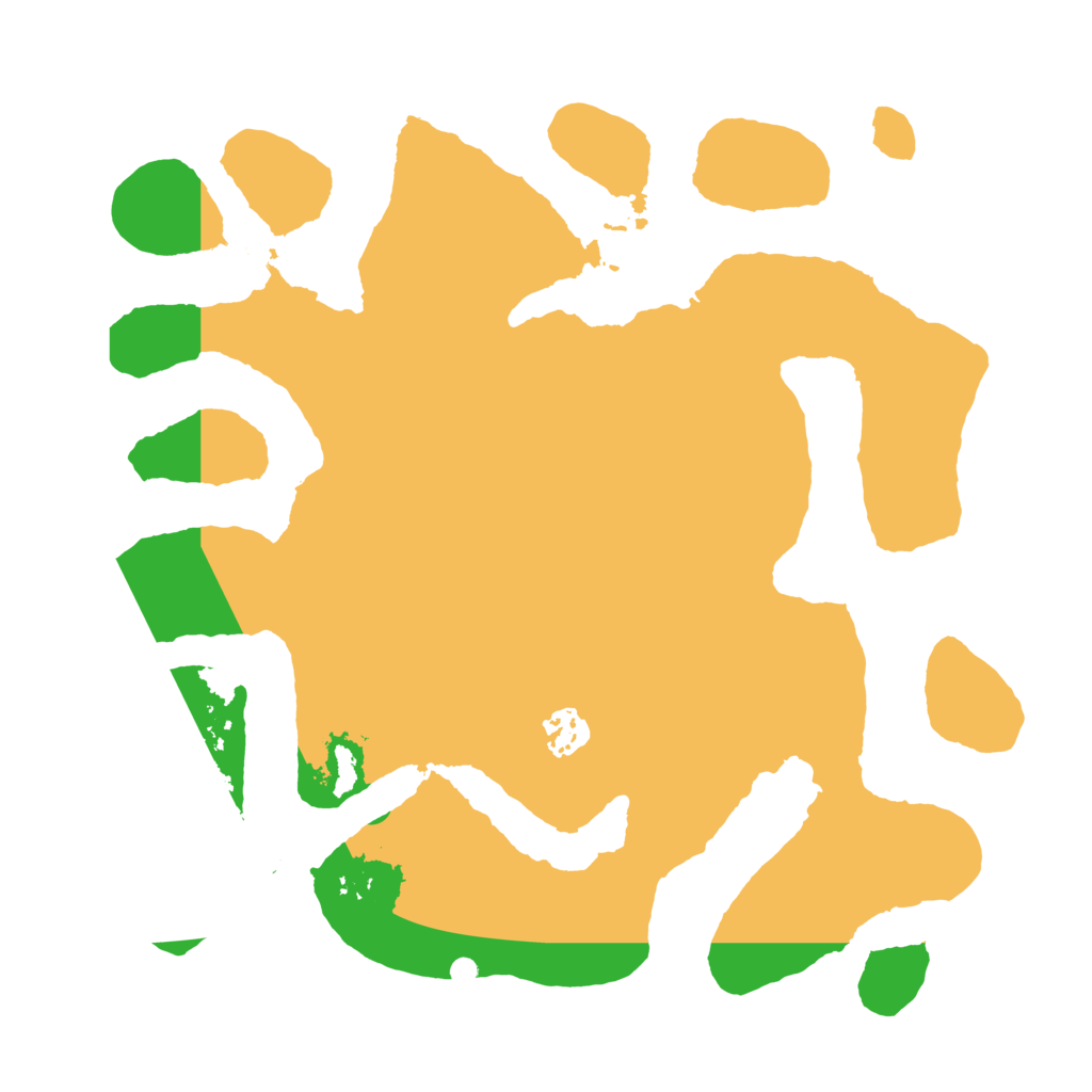 Biome Rust Map: Barren, Size: 3500, Seed: 123456