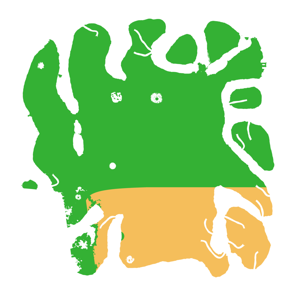 Biome Rust Map: Procedural Map, Size: 4000, Seed: 54235