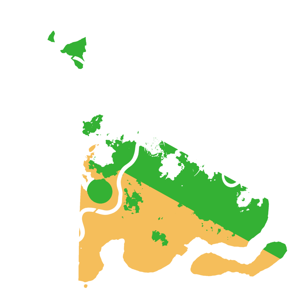Biome Rust Map: Procedural Map, Size: 3400, Seed: 121315421