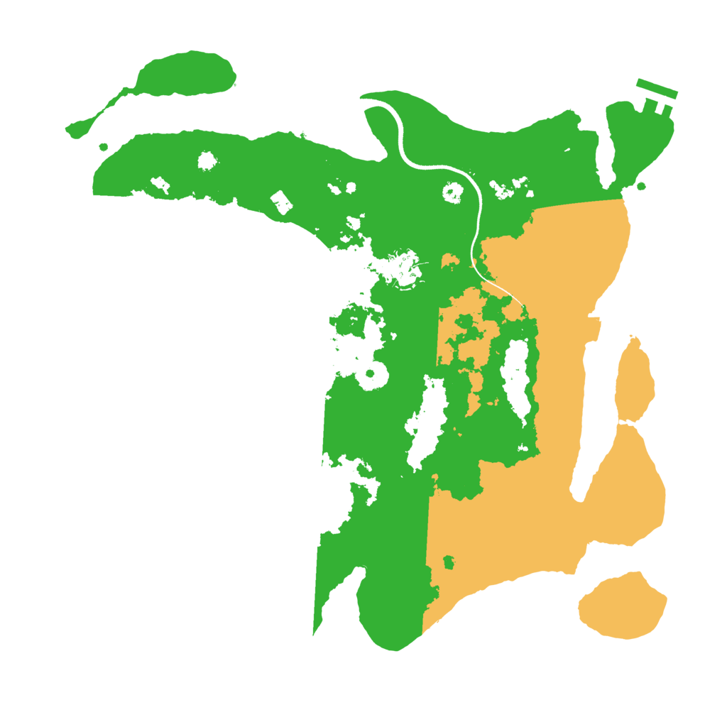 Biome Rust Map: Procedural Map, Size: 3500, Seed: 24786537