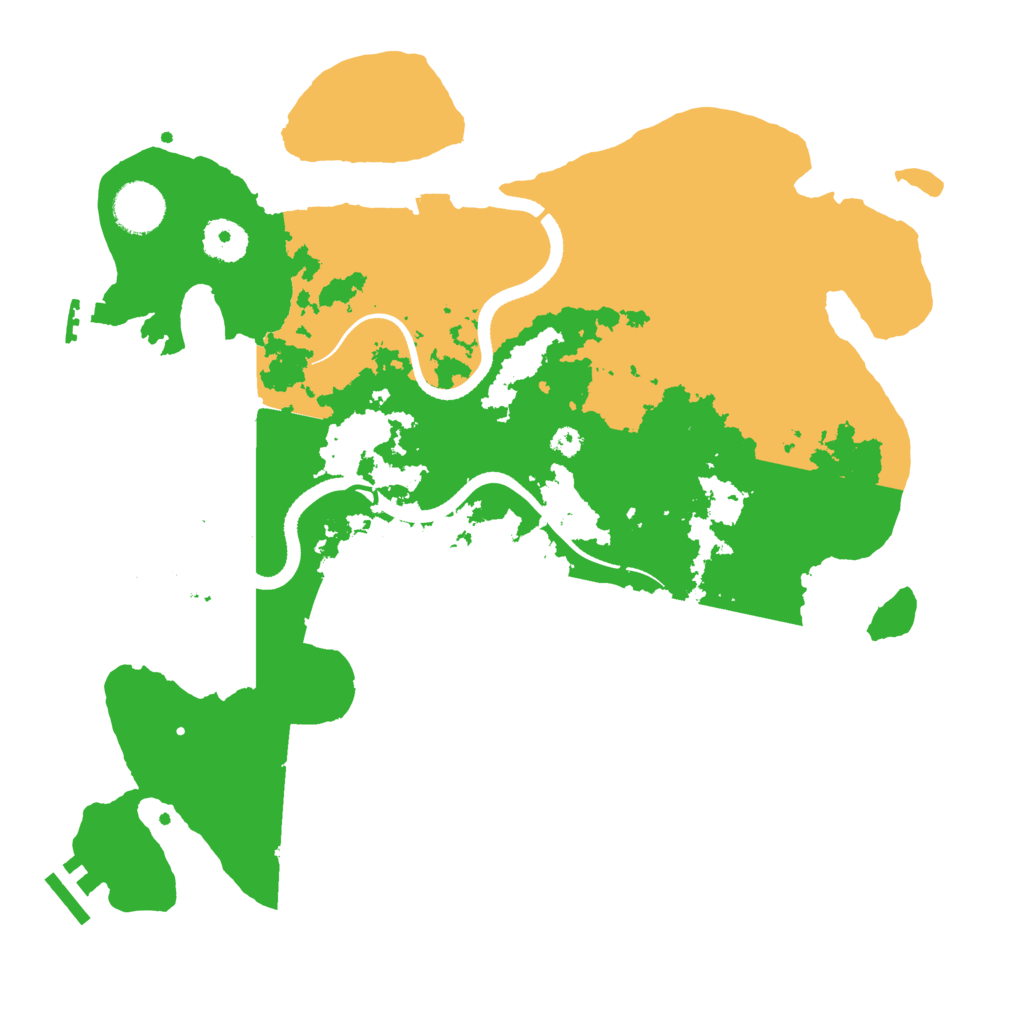 Biome Rust Map: Procedural Map, Size: 3500, Seed: 234564