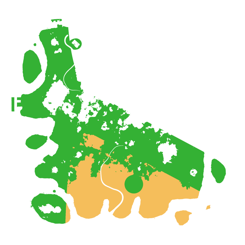 Biome Rust Map: Procedural Map, Size: 3500, Seed: 1474416555