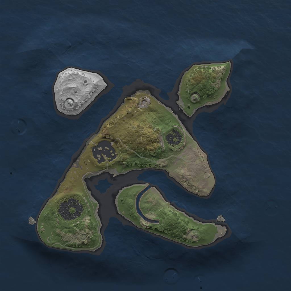 Rust Map: Procedural Map, Size: 1900, Seed: 900000, 3 Monuments