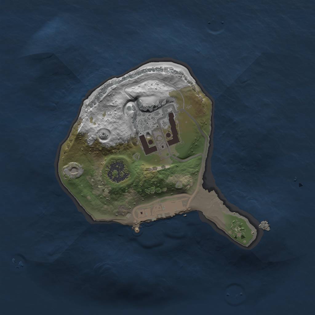 Rust Map: Procedural Map, Size: 1500, Seed: 1438957611, 4 Monuments