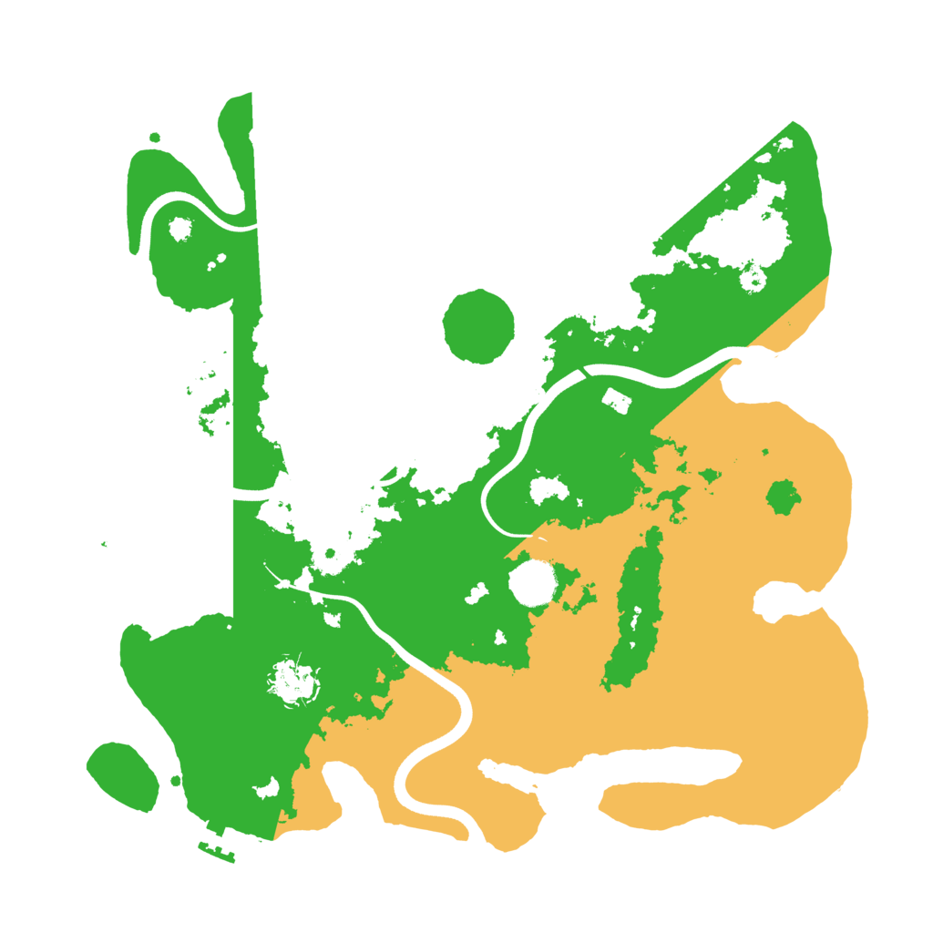 Biome Rust Map: Procedural Map, Size: 3600, Seed: 1146873471