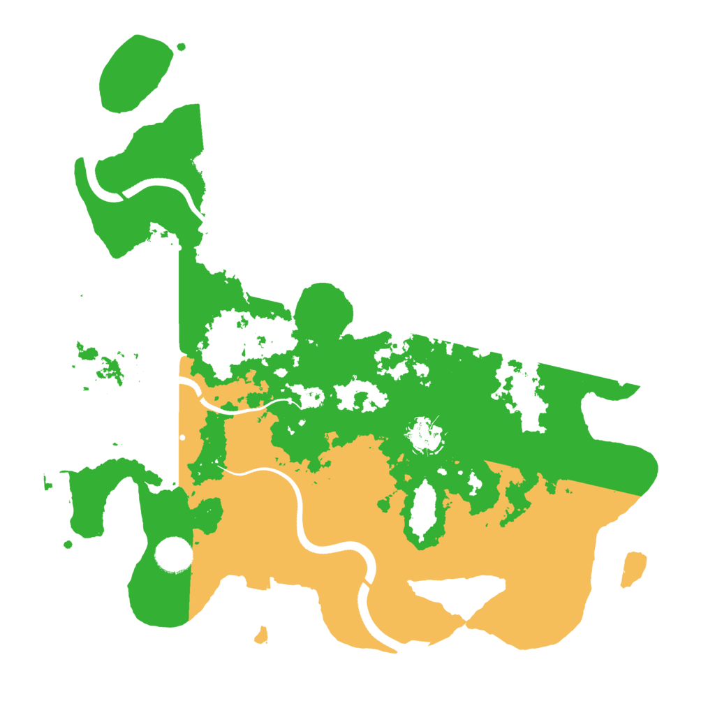 Biome Rust Map: Procedural Map, Size: 3500, Seed: 757644