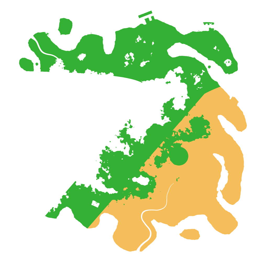Biome Rust Map: Procedural Map, Size: 3800, Seed: 645545788