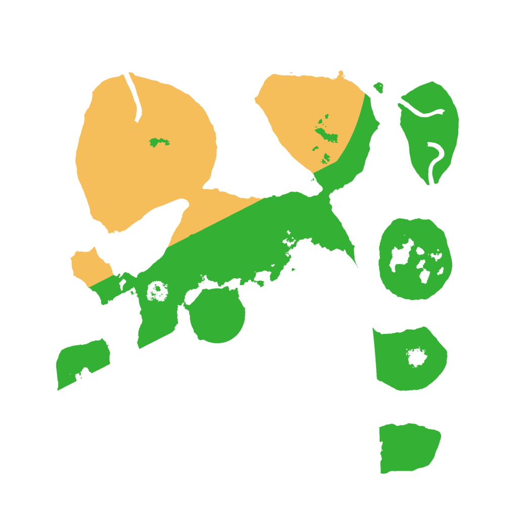 Biome Rust Map: Procedural Map, Size: 2500, Seed: 86753