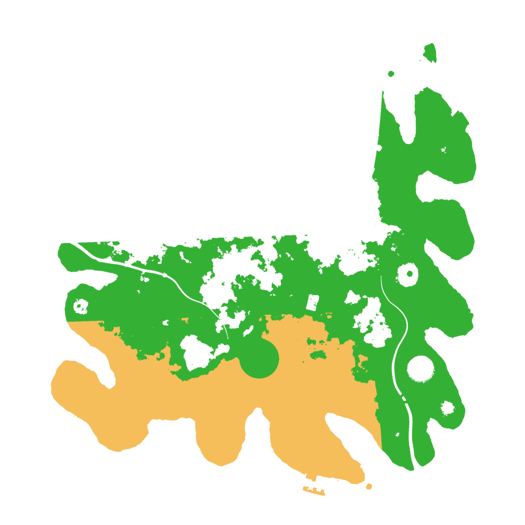 Biome Rust Map: Procedural Map, Size: 3500, Seed: 741651838