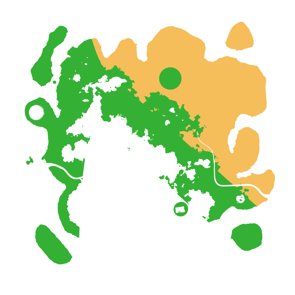 Biome Rust Map: Procedural Map, Size: 3500, Seed: 1845239623