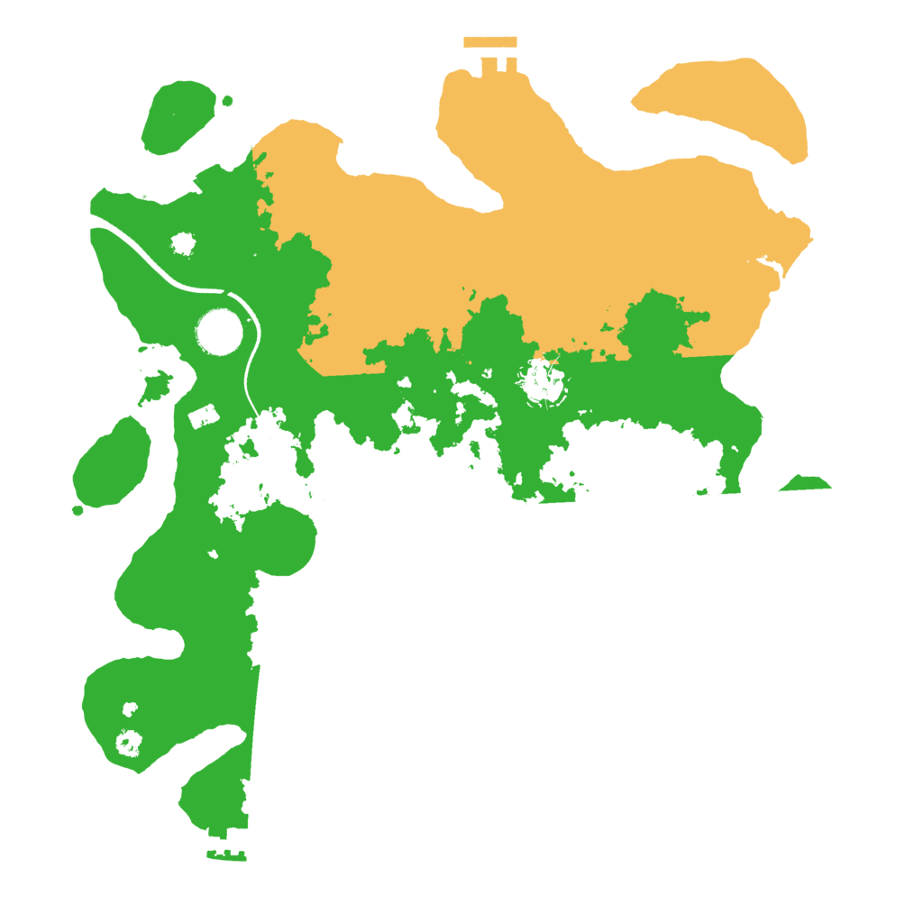 Biome Rust Map: Procedural Map, Size: 3500, Seed: 9289392