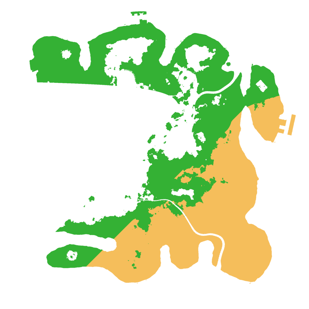 Biome Rust Map: Procedural Map, Size: 3000, Seed: 1354