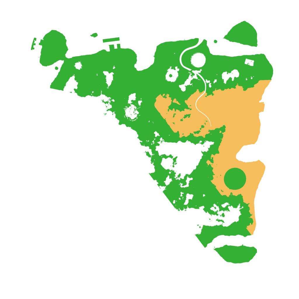 Biome Rust Map: Procedural Map, Size: 3600, Seed: 114062745