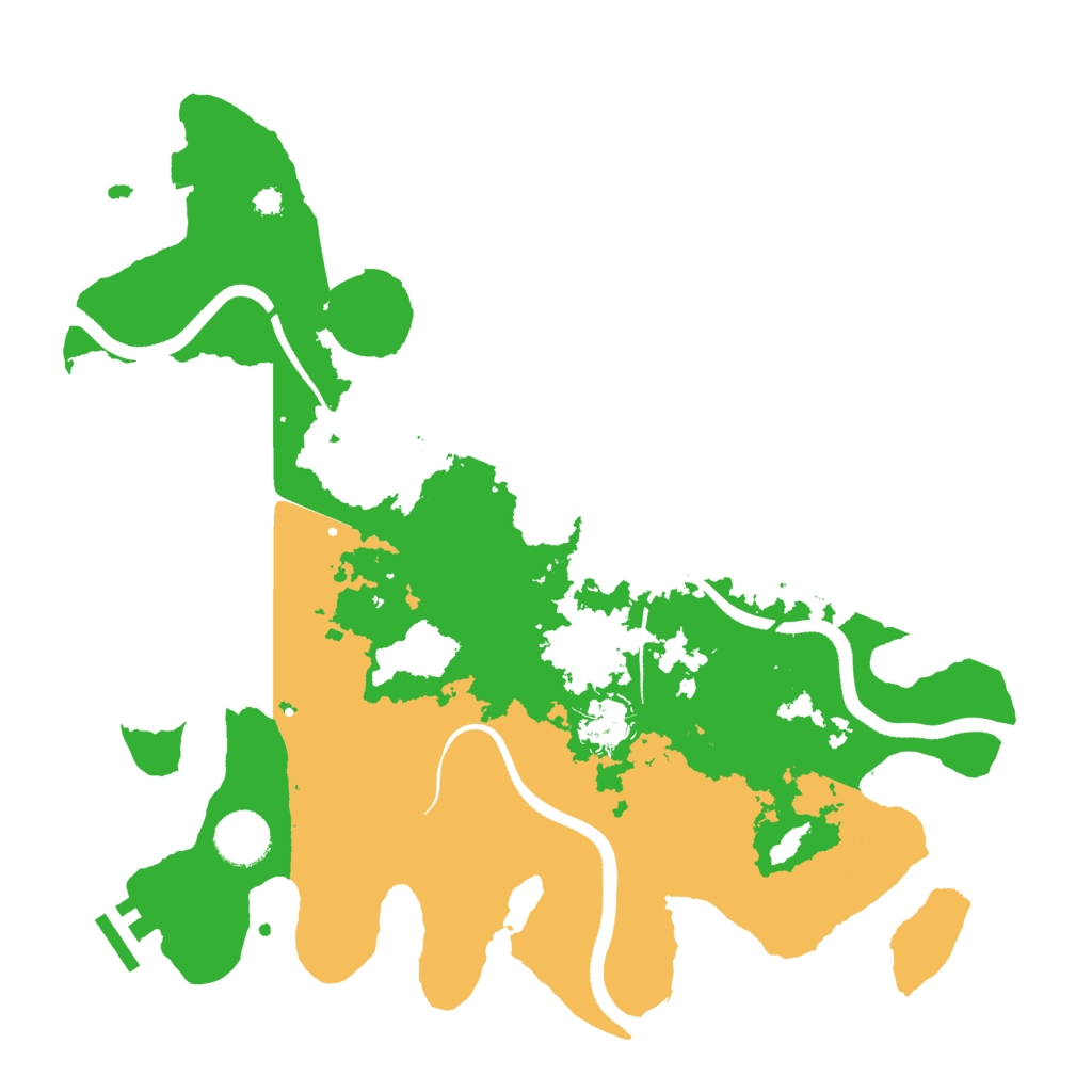 Biome Rust Map: Procedural Map, Size: 3500, Seed: 664