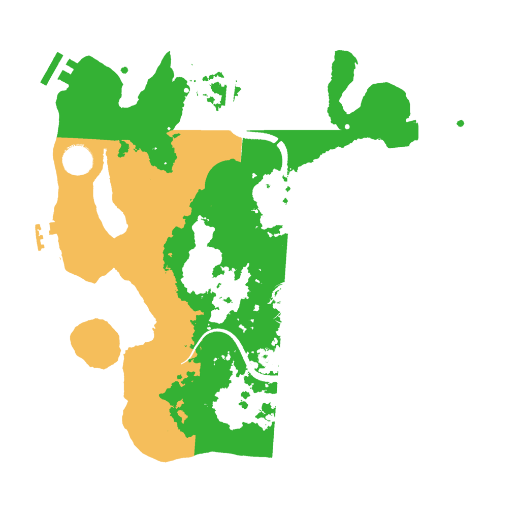 Biome Rust Map: Procedural Map, Size: 3000, Seed: 22598