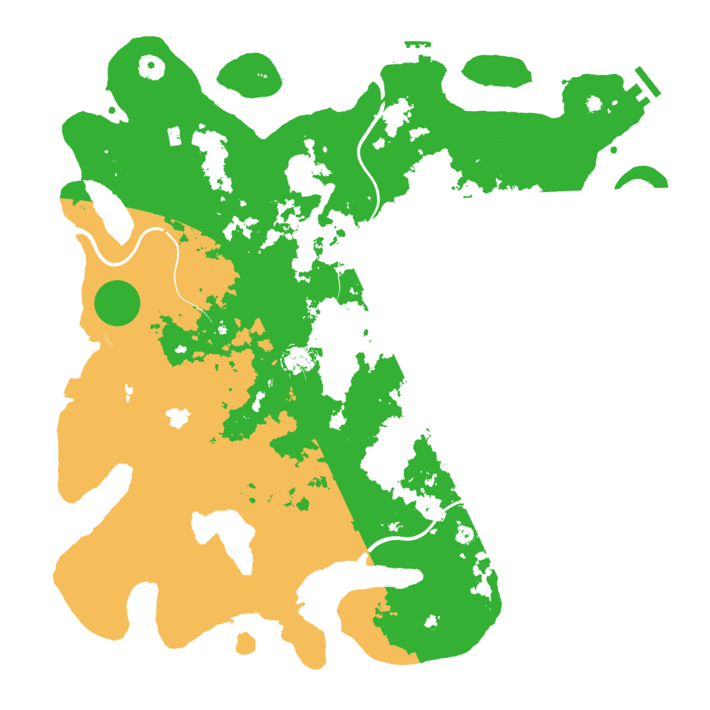 Biome Rust Map: Procedural Map, Size: 4096, Seed: 9811