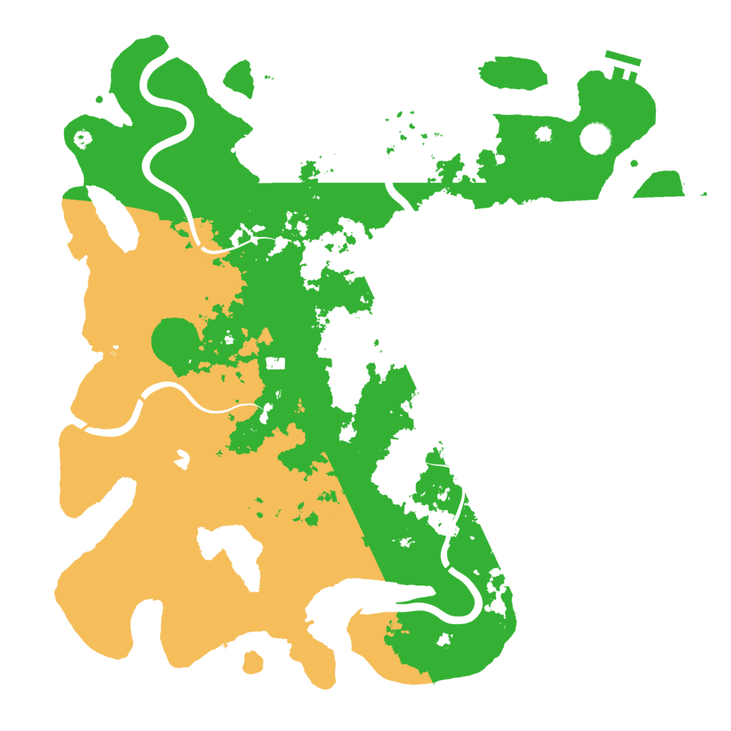 Biome Rust Map: Procedural Map, Size: 4096, Seed: 9811