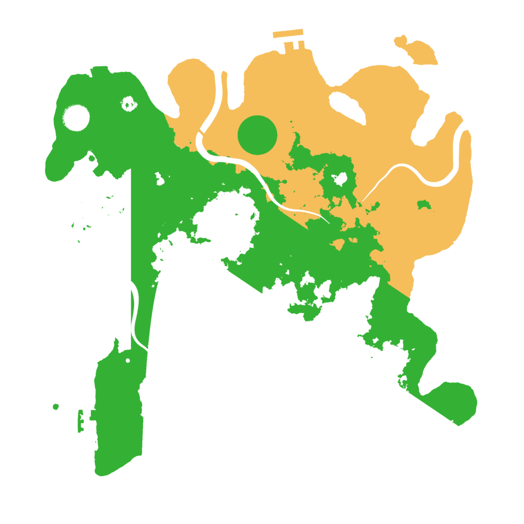 Biome Rust Map: Procedural Map, Size: 3500, Seed: 321814751