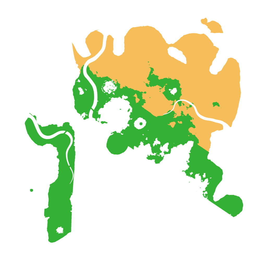 Biome Rust Map: Procedural Map, Size: 3500, Seed: 321814751