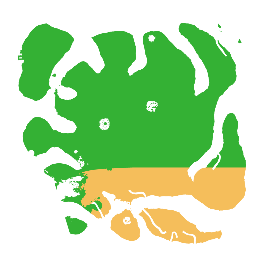 Biome Rust Map: Procedural Map, Size: 3500, Seed: 15921